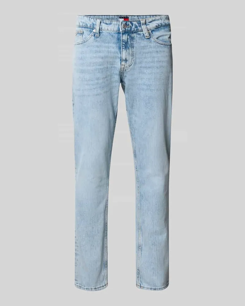 Tommy Hilfiger Slim Fit Tapered Leg Fit Jeans aus Baumwollmix Jeansblau