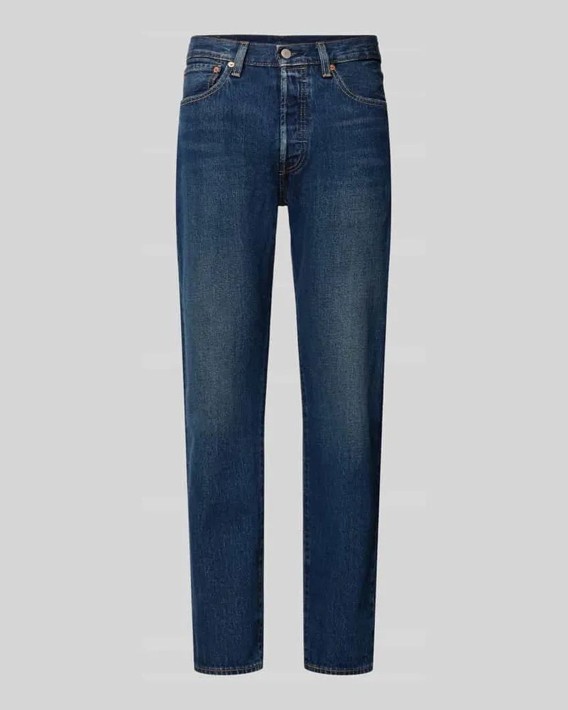 Levi's Wide & Loose Fit Jeans aus reiner Baumwolle Modell '501 Jeansblau