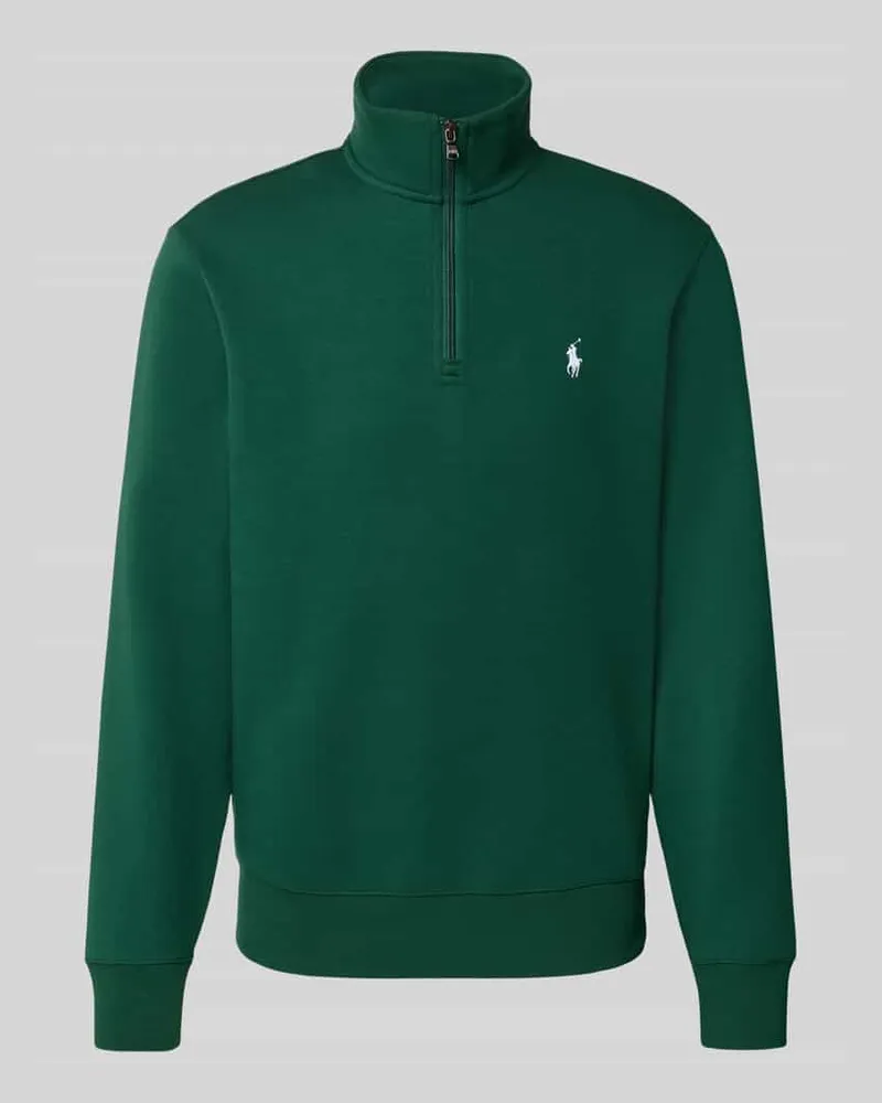 Ralph Lauren Regular Fit Troyer mit Troyer-Kragen Modell 'Double Dunkelgruen