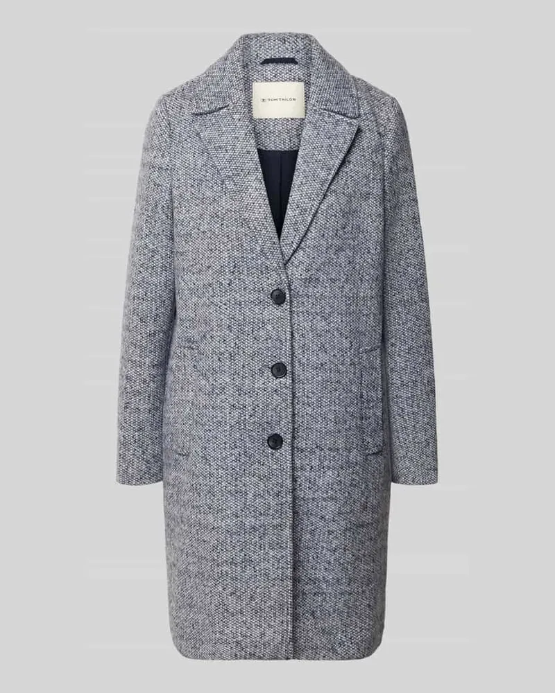 Tom Tailor Regular Fit Mantel mit Reverskragen Bleu