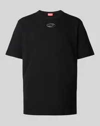 Diesel Regular Fit T-Shirt aus reiner Baumwolle Black