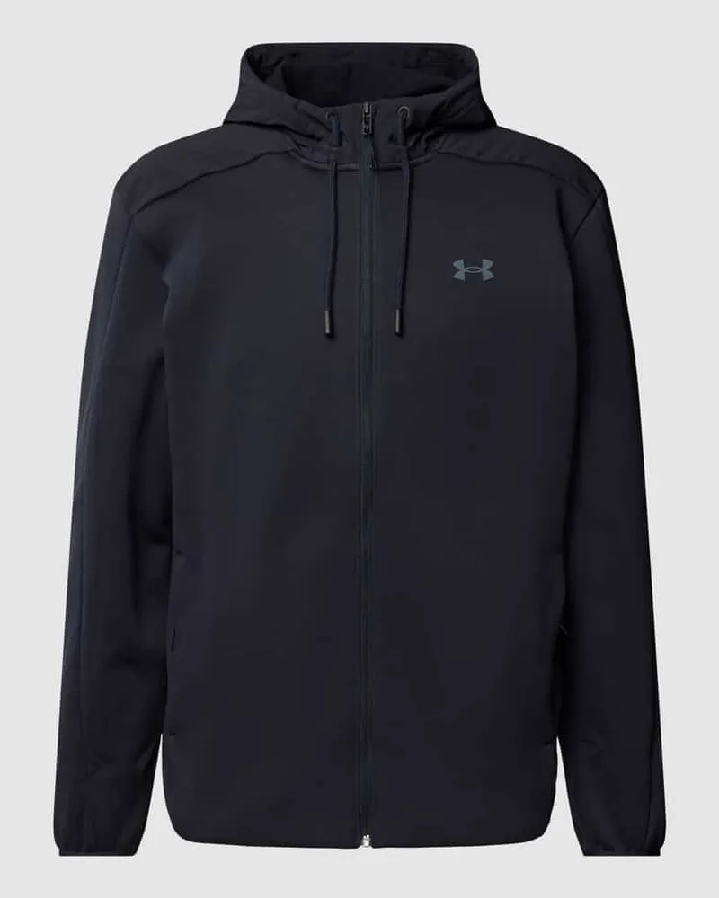 Under Armour Sweatjacke mit Label-Print Black