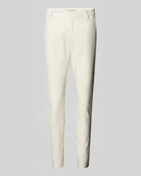 Mos Mosh Stretchhose mit Label-Applikation Modell 'ABBY NIGHT PANT Offwhite