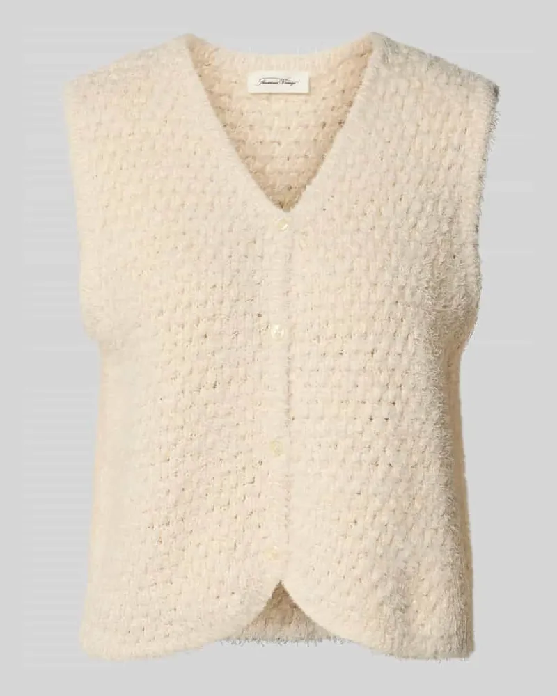 American Vintage Pullunder in Bouclé-Optik Modell 'CYANBAY Offwhite