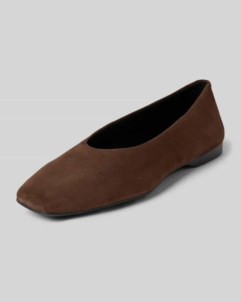 Vagabond Ballerina aus Veloursleder Modell 'DELIA Dunkelbraun