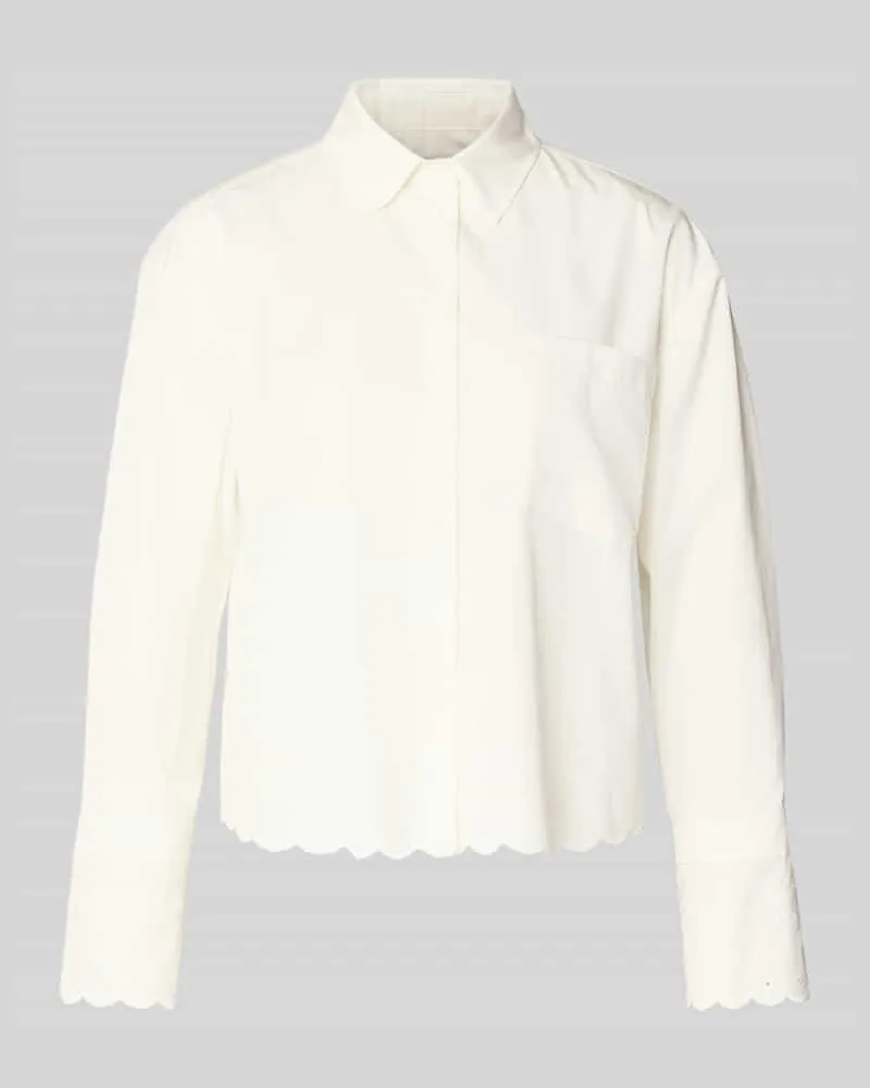 Max Mara Oversized Hemdbluse aus reiner Baumwolle Modell 'NEUTRO Weiss