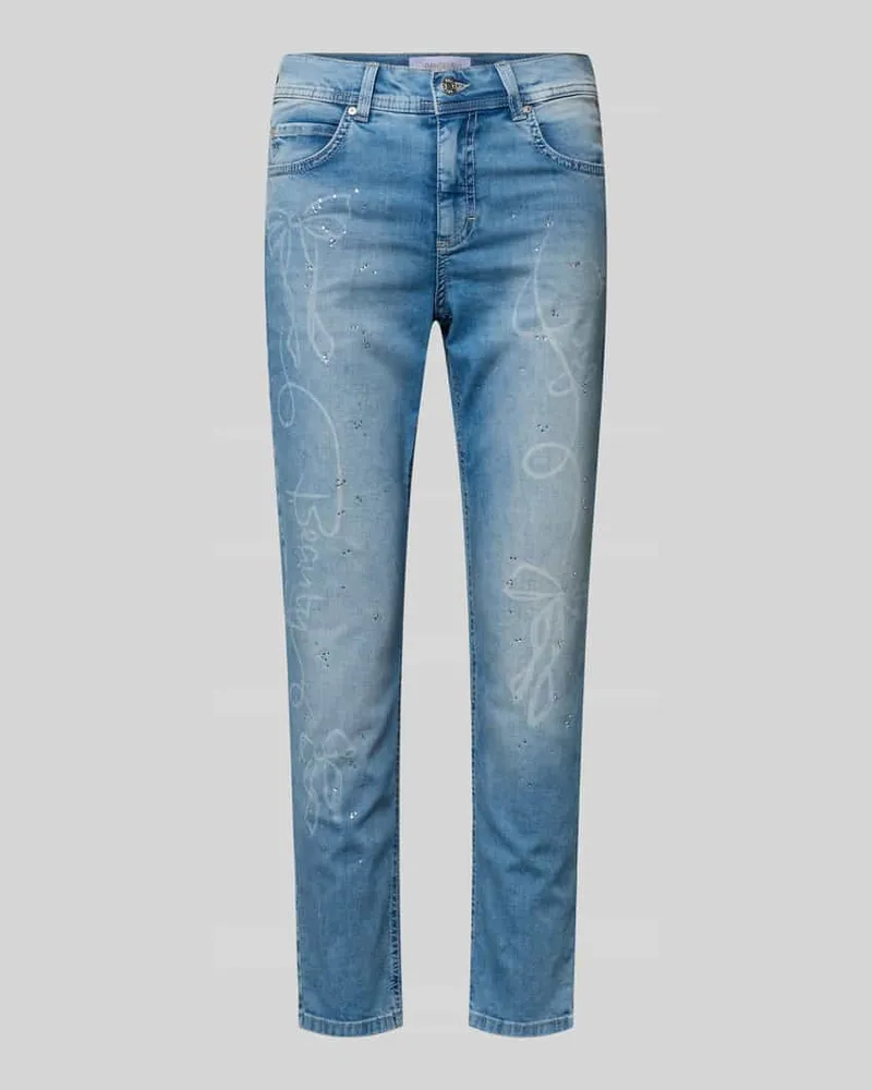 ANGELS  Slim Fit Jeans mit Strasssteinbesatz Modell 'Ornella Beauty Bleu