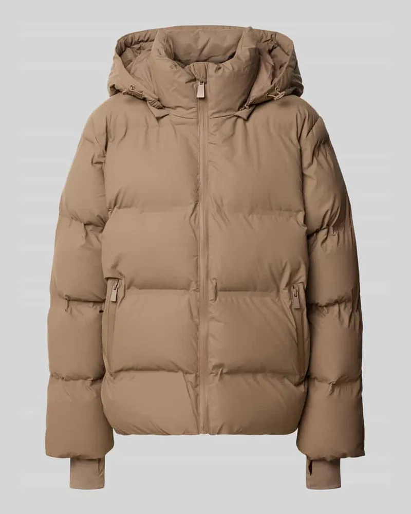 Neo Noir Steppjacke mit Reißverschlusstaschen Modell 'Fox Taupe