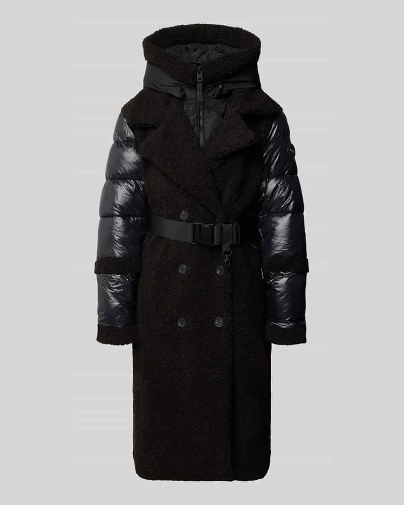 khujo Steppmantel mit doppelreihiger Knopfleiste Modell 'KALMIA Black