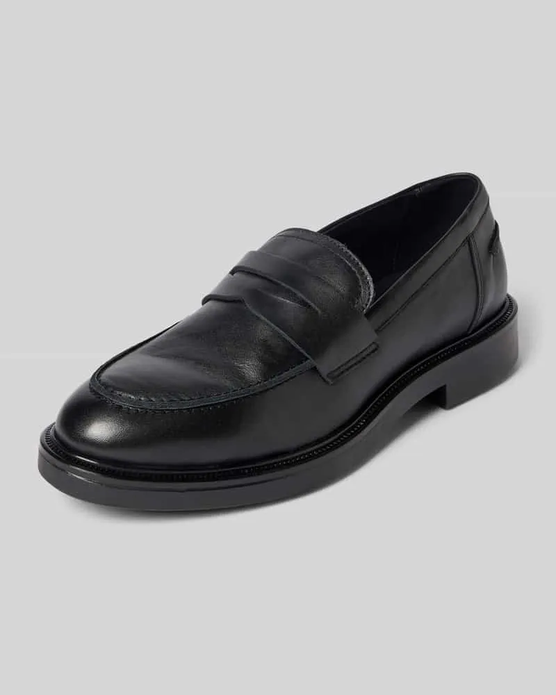 BIANCO. Loafer mit leicht profilierte Sohle Black