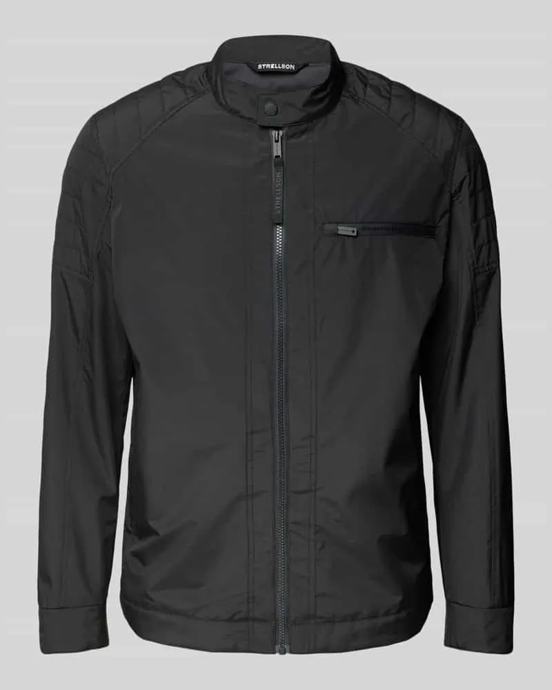 Strellson Jacke mit Stehkragen Modell 'Rockston Black