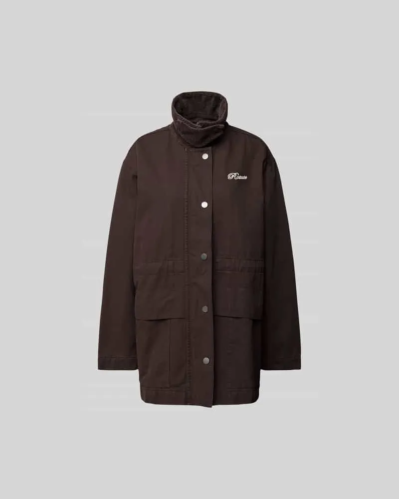 ROTATE Birger Christensen Jacke mit Stehkragen Schoko