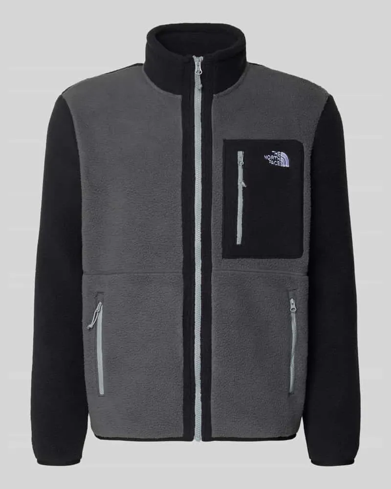 The North Face Fleecejacke mit Logo-Stitching Modell 'Yumiori Anthrazit