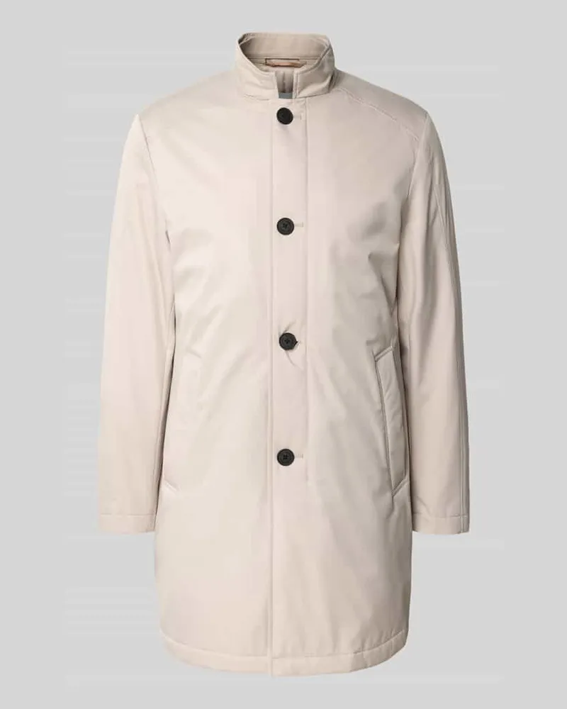 Roy Robson Nylon Coat mit Stehkragen und Eingrifftaschen Beige