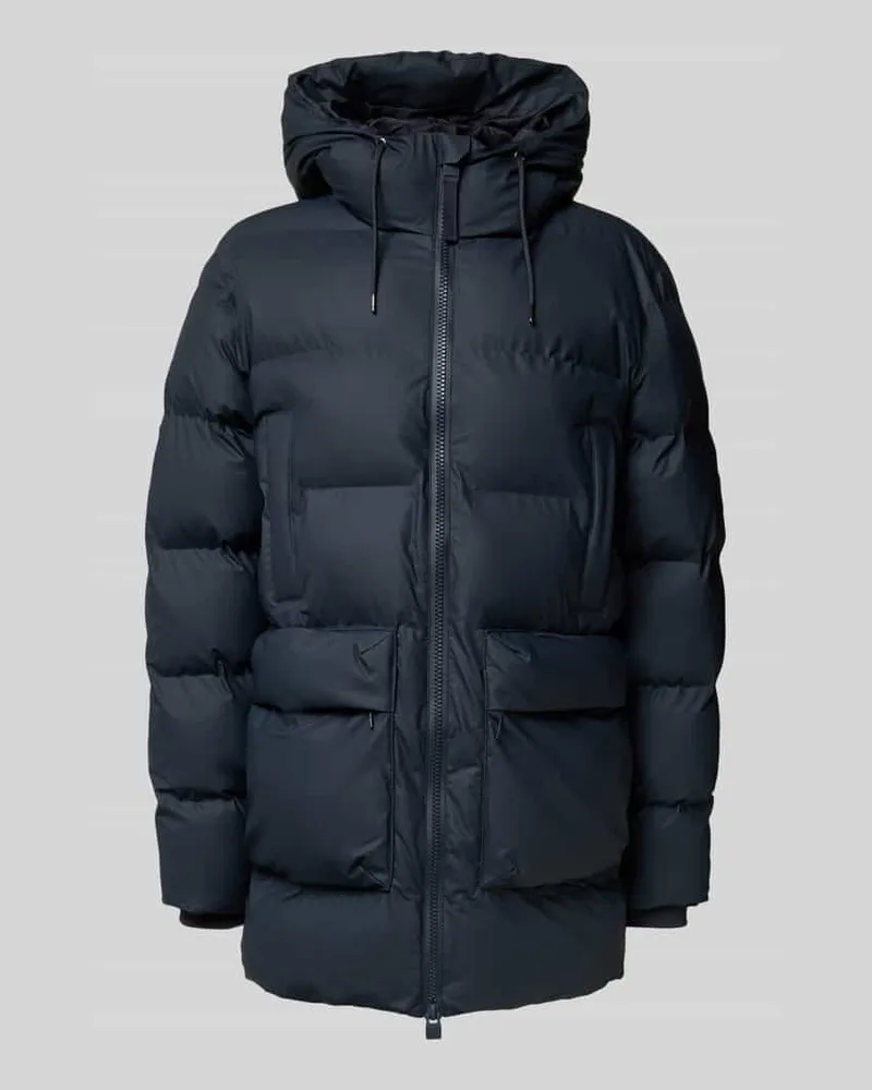 RAINS Steppjacke mit Zweiwege-Reißverschluss Marine