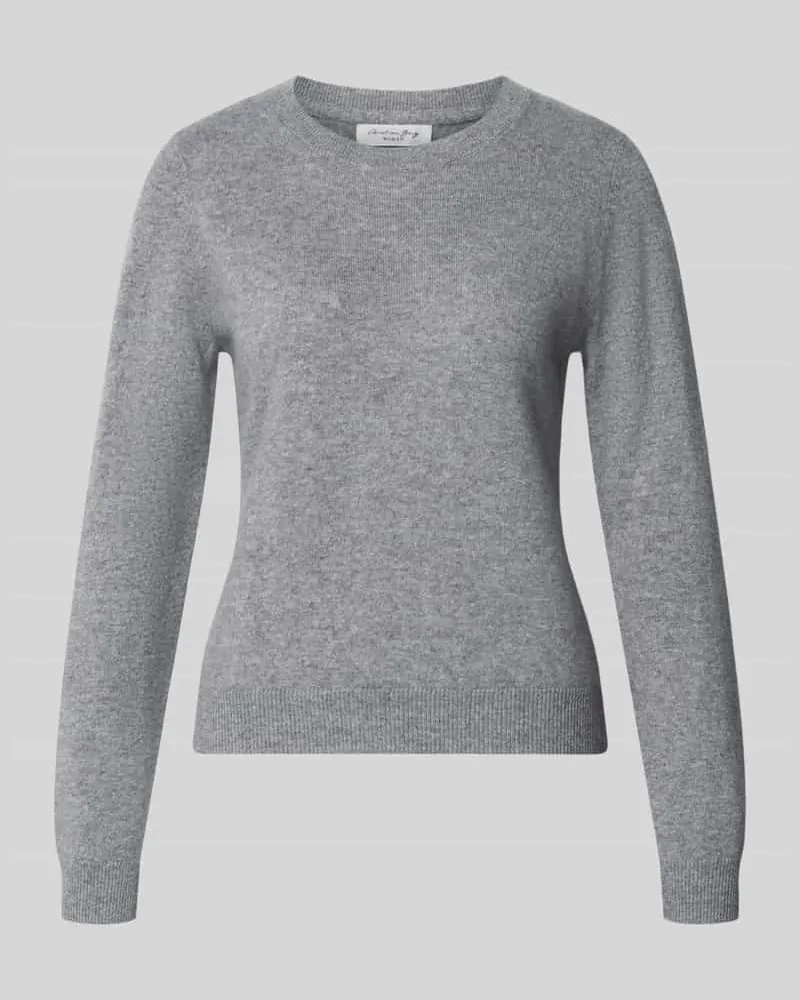 Christian Berg Slim Fit Strickpullover aus reinem Kaschmir Graphit