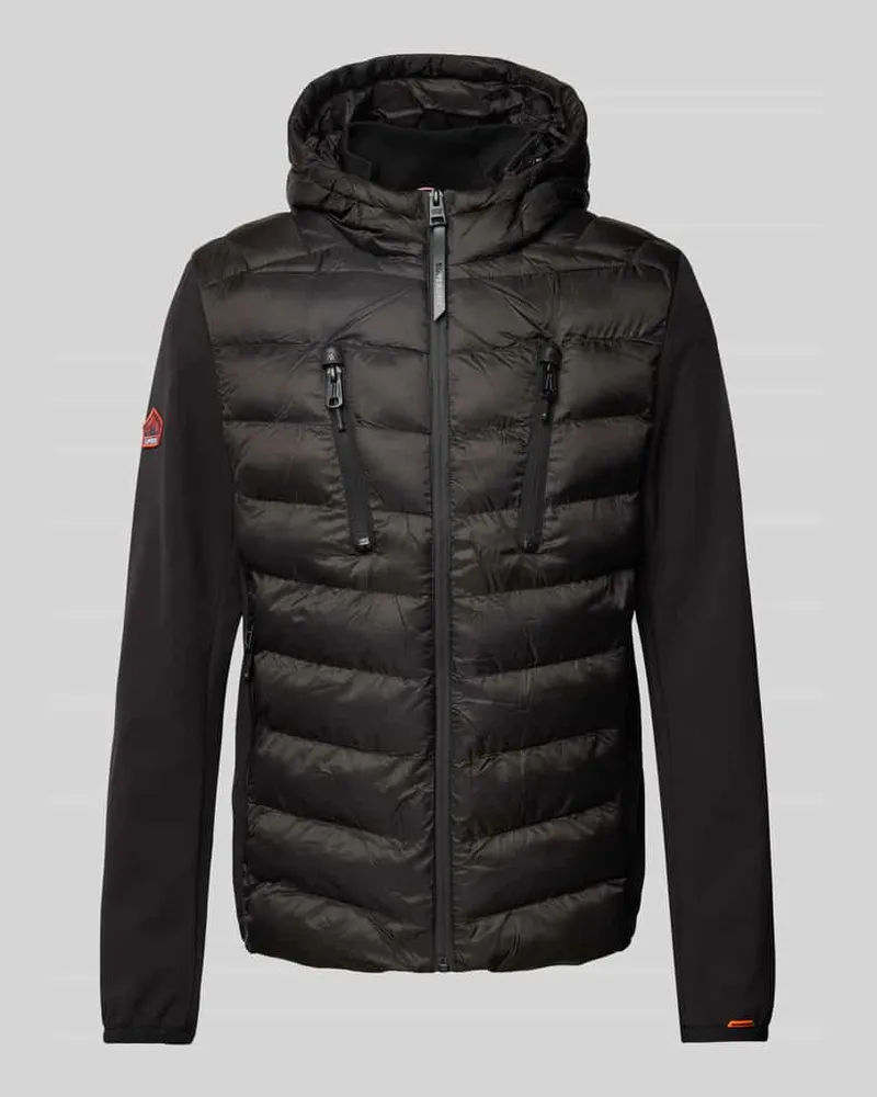 Superdry. Softshell-Jacke mit Reißverschlusstaschen Black