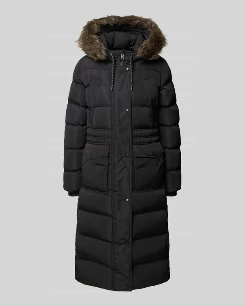 Superdry. Steppmantel mit Pattentaschen Black