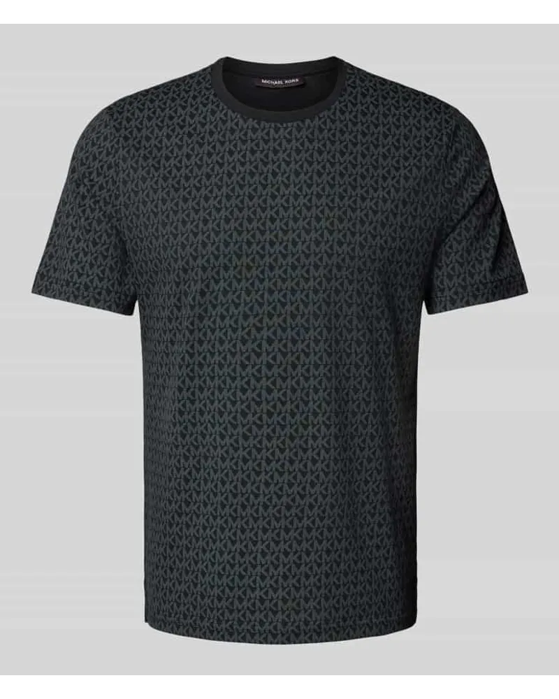 Michael Kors T-Shirt mit Allover-Logo-Print Black