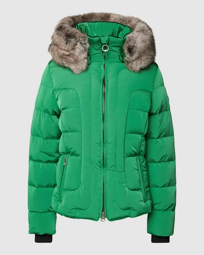 Wellensteyn Shaped Fit Steppjacke mit Kunstfell Modell 'ASTORIA Apfel