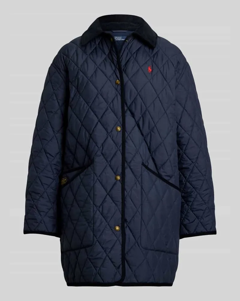 Ralph Lauren Loose Fit Steppjacke mit Logo-Stitching Marine