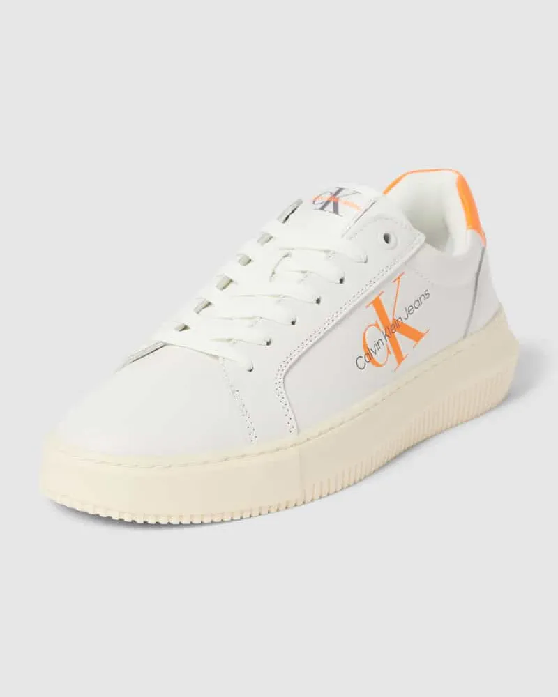 Calvin Klein Chunky Sneaker mit Label-Detail Weiss