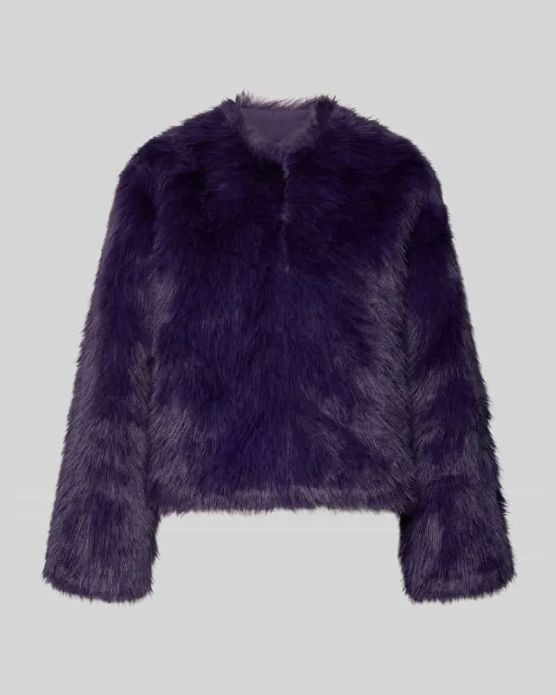 JOOP! Webpelzjacke mit kuscheliger Felloptik Purple