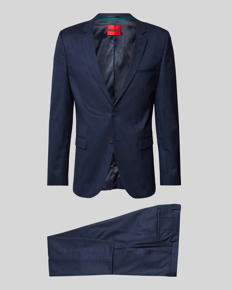 HUGO BOSS Slim Fit Anzug mit Pattentaschen Modell 'Arti/Hesten Marine