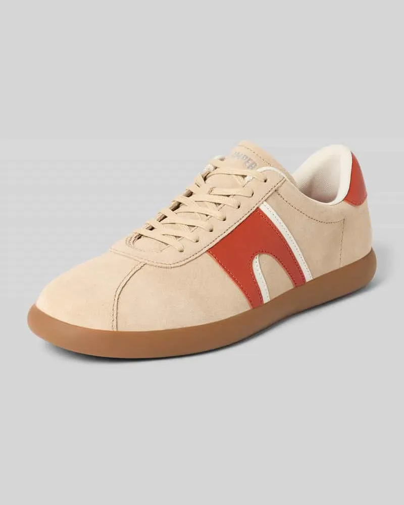 Camper Sneaker aus echtem Leder Modell 'Soller Beige