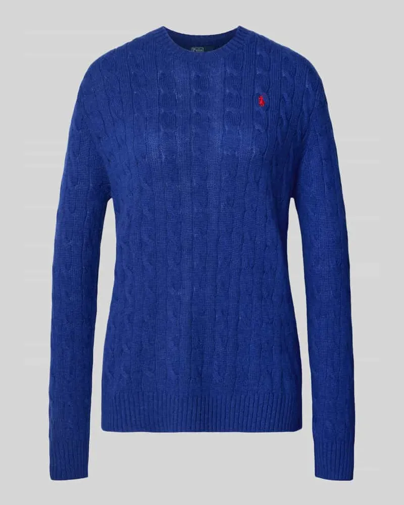 Ralph Lauren Wollpullover aus Lanawoll-Kaschmir-Mix Marine