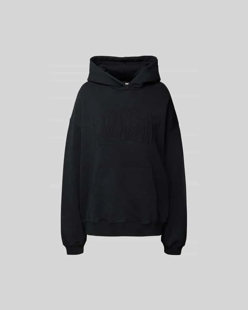 ROTATE Birger Christensen Oversized Hoodie mit Kapuze Black