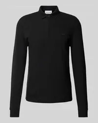 Lacoste Regular Fit Poloshirt im langärmeligen Design Black