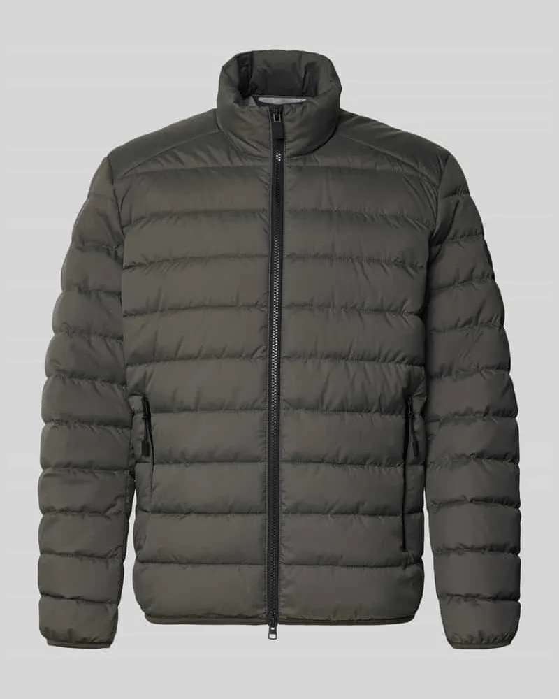 Marc O'Polo Regular Fit Steppjacke aus wasserabweisendem Material Khaki