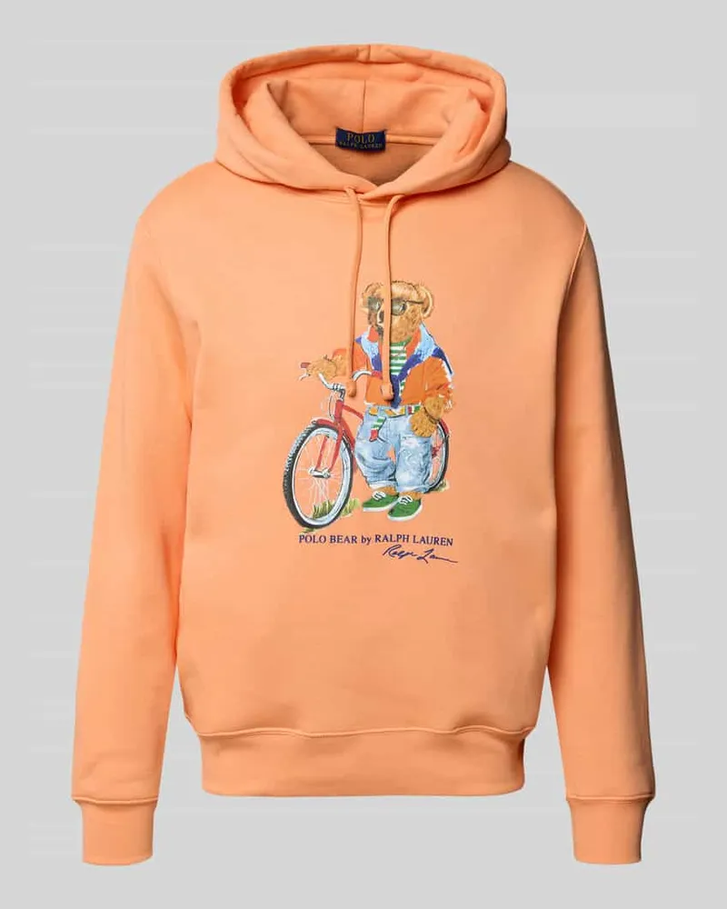 Ralph Lauren Regular Fit Hoodie aus Baumwoll-Mix Orange