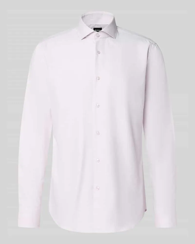 HUGO BOSS Regular Fit Businesshemd aus reiner Baumwolle Beige