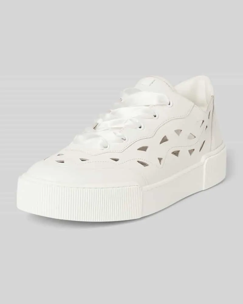 Högl Sneaker aus echtem Leder Modell 'BASIC Weiss