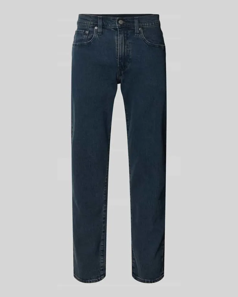 Levi's Tapered Fit Jeans aus Baumwoll-Mix Modell '502™ TAPER Dunkelblau