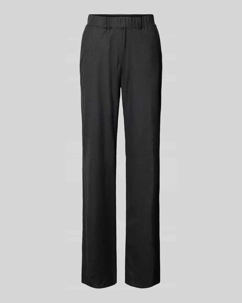 Brax Slim Fit Hose mit elastischem Bund Modell 'Pam Flared Anthrazit