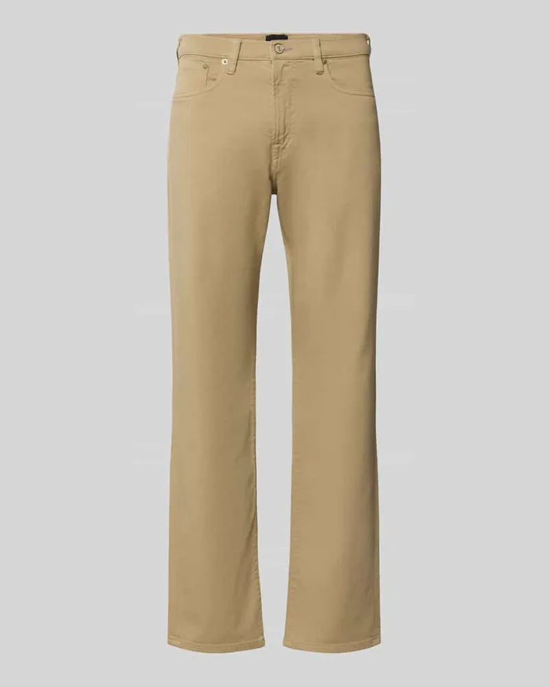 Paul Smith Straight Fit Jeans aus elastischem Baumwoll-Mix Beige