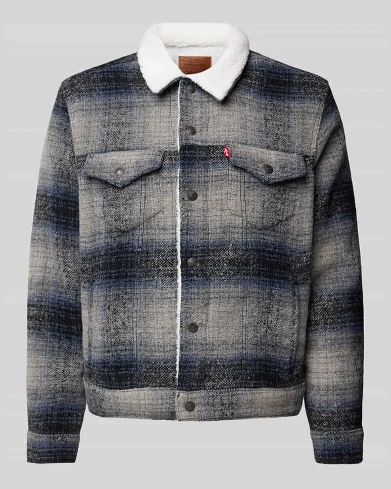 Levi's Hemdjacke mit Kentkragen Jeansblau
