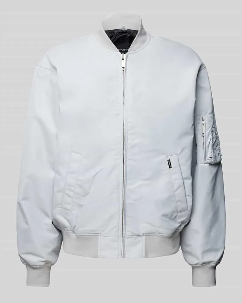 Carhartt WIP Bomberjacke mit Stehkragen Modell 'OTLEY Hellgrau