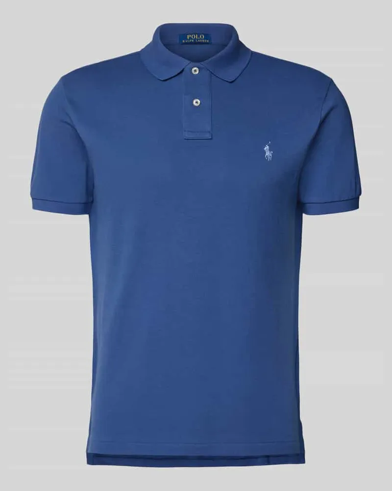 Ralph Lauren Poloshirt mit Label-Stitching Blau