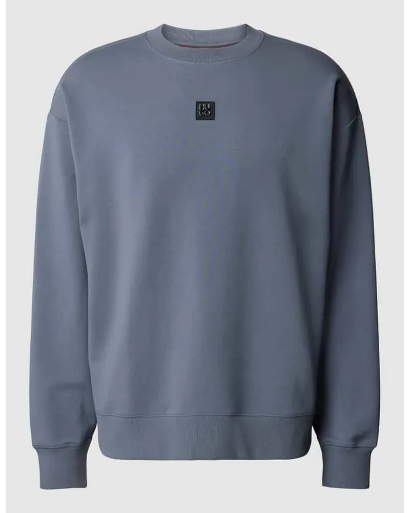 HUGO BOSS Sweatshirt mit überschnittenen Schultern Modell 'Dettil Hellblau