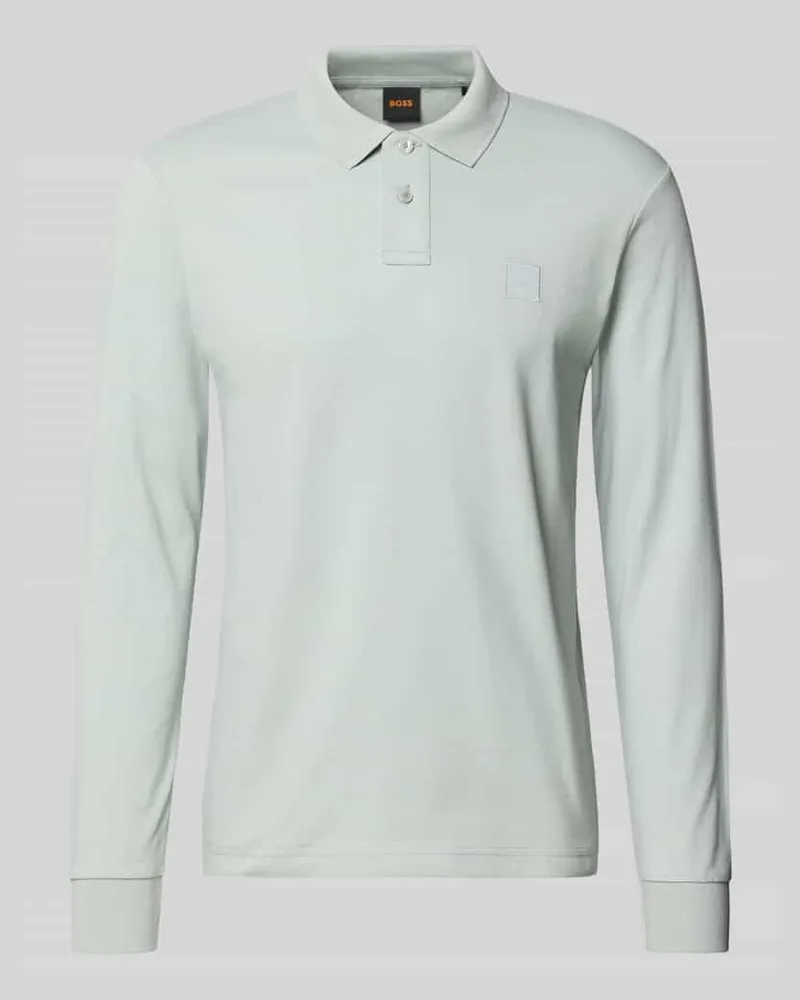 HUGO BOSS Slim Fit Poloshirt aus Baumwoll-Mix Modell 'PASSERBY Mint