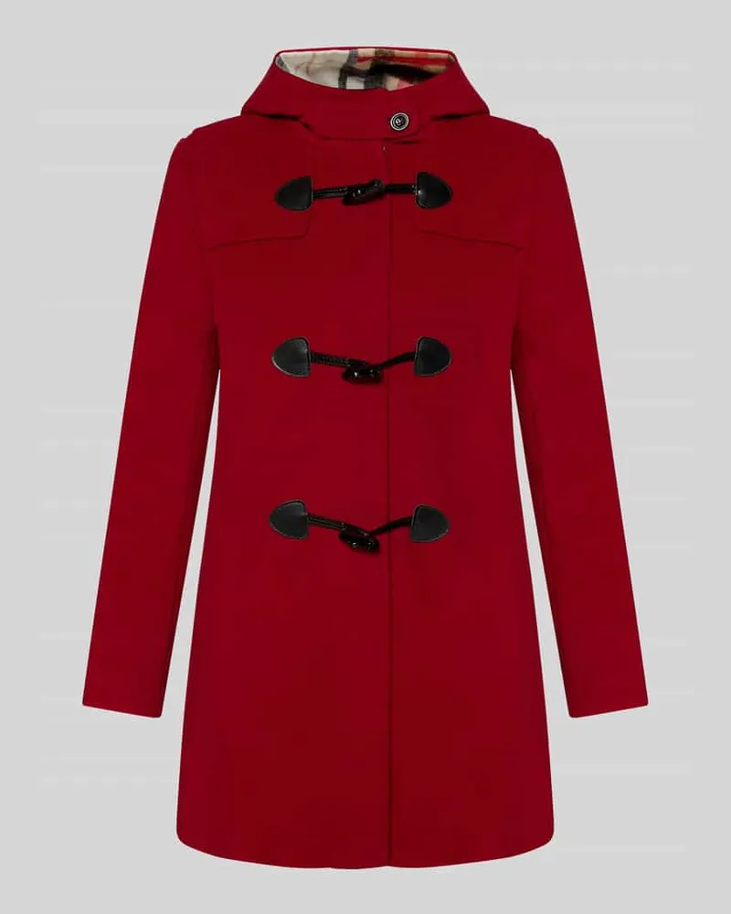 Gil Bret Regular Fit Dufflecoat aus Woll-Mix Rot