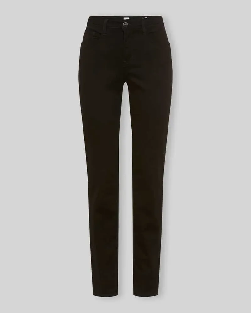 Brax Regular Fit Gerade Hose aus Lyocell-Mix mit Modal-Baumwoll-Anteil Modell 'MARY Black