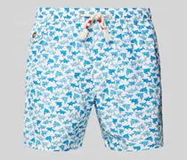 Regular Fit Badeshorts mit Pattentasche Modell 'LIGHTING