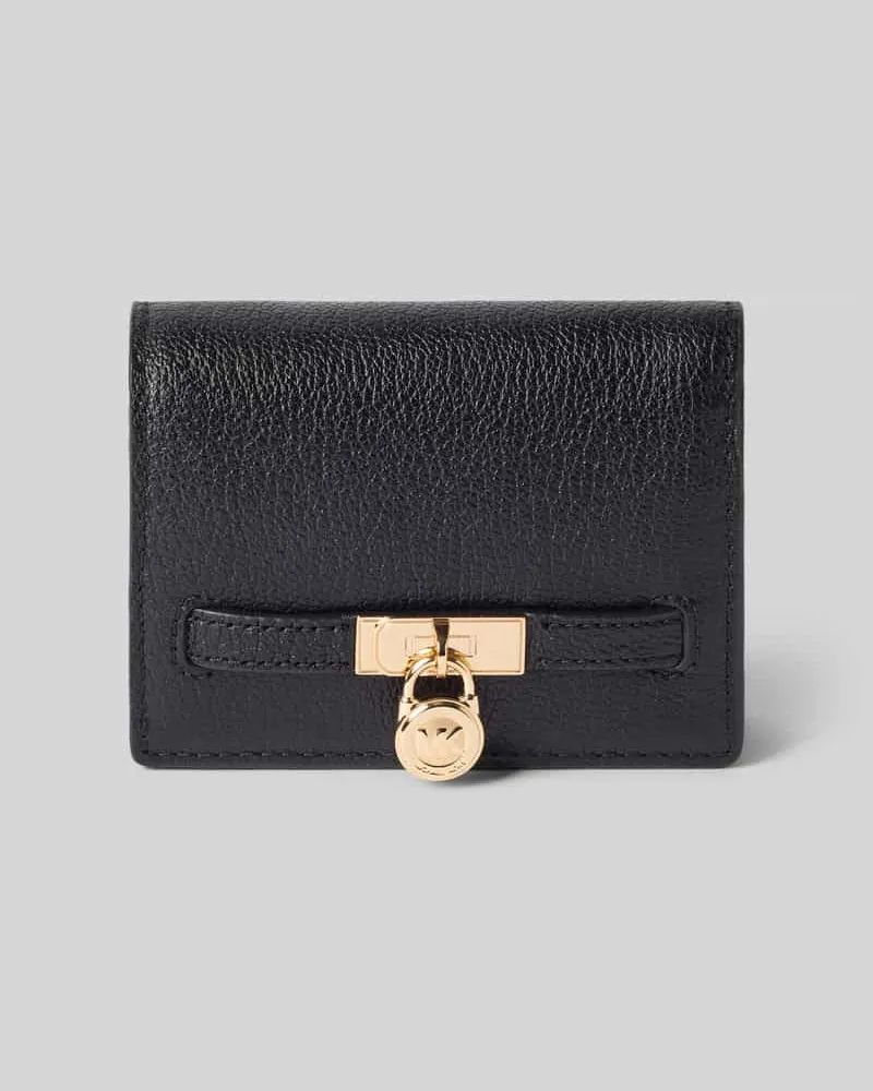 Michael Kors Portemonnaie aus echtem Leder Modell 'HAMILTON Black