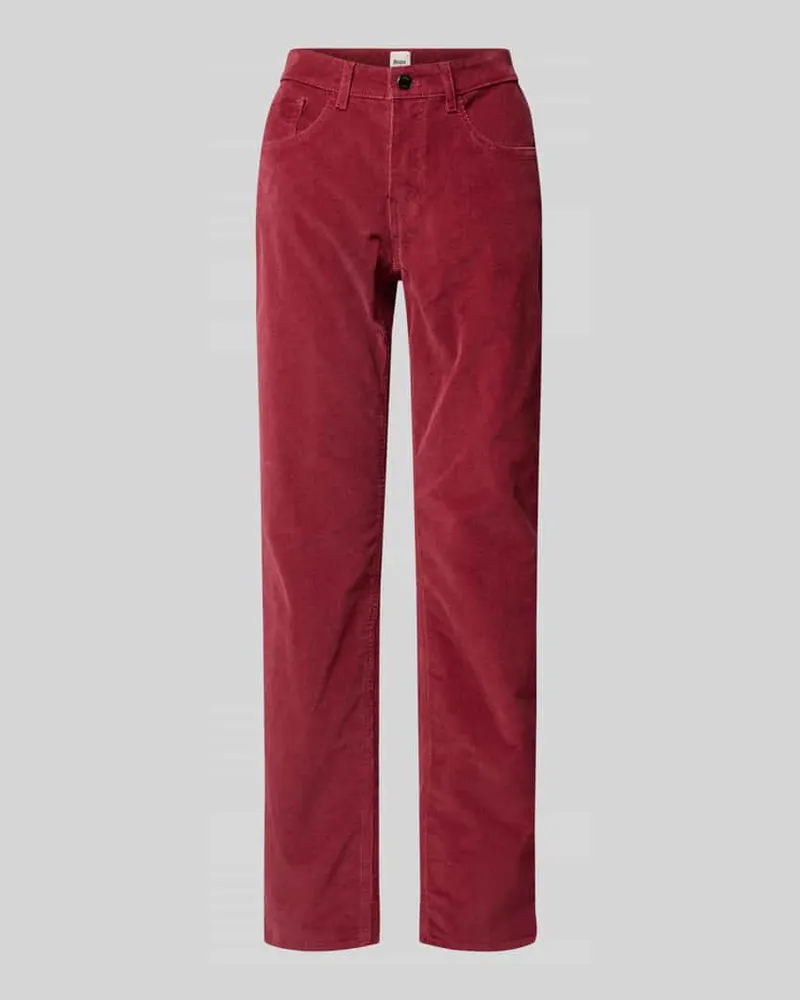 Brax Slim Fit Cordhose im 5-Pocket-Design Modell 'Carola Bordeaux