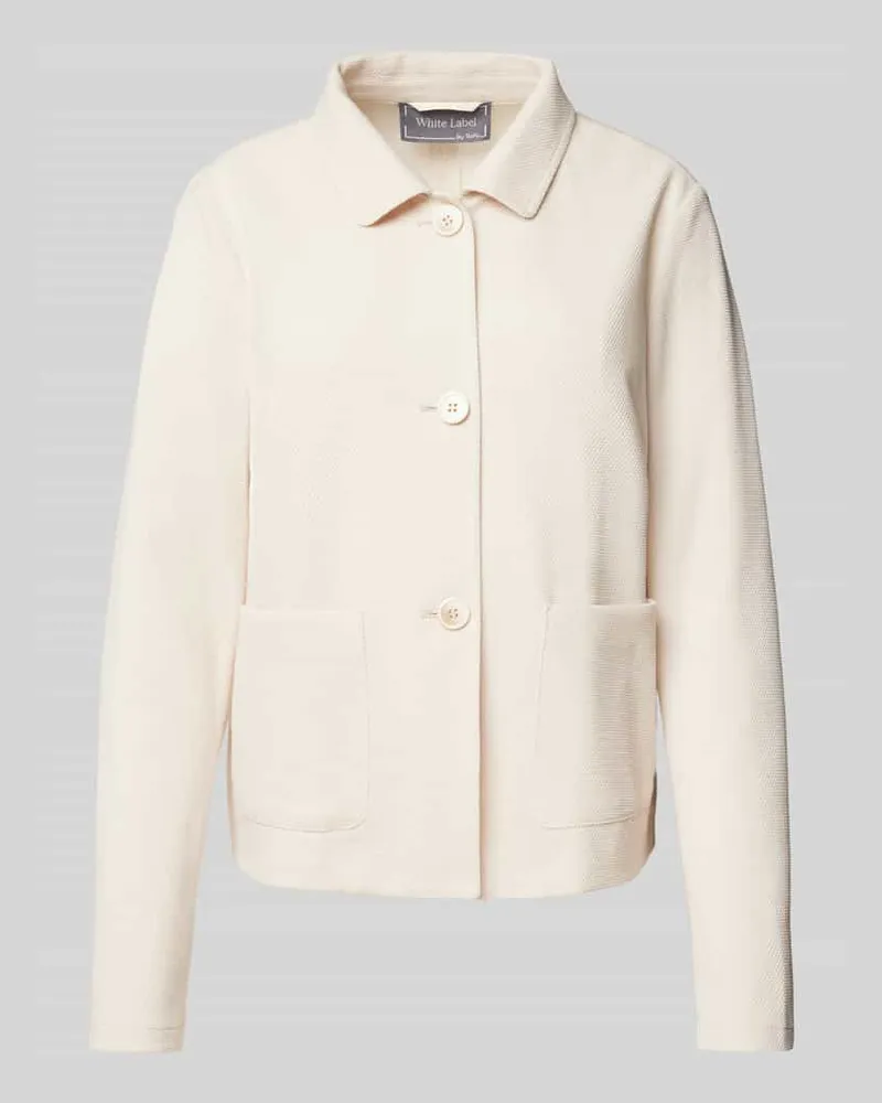 White Label Jacke mit Umlegekragen Offwhite